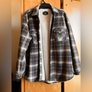 Flannel sweatshirt